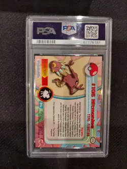 PSA 9 Hitmonlee Foil Topps Pokemon Animation Series 2 - Image 2