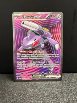 2025 Pokemon Genesect ex Full Art Ultra Rare 161/086 BLK Black Bolt NM - Image 1
