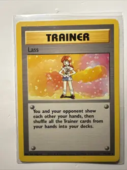 Pokemon TCG Lass 075/102 Base Set Unlimited Free Shipping - Image 1