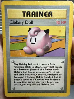 Pokemon TCG Clefairy Doll 070/102 Regular Base Set - Image 1