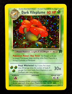 Pokemon DARK VILEPLUME Team Rocket INSUFFICIENT INK ERROR Holo Misprint 13/82 EX - Image 1