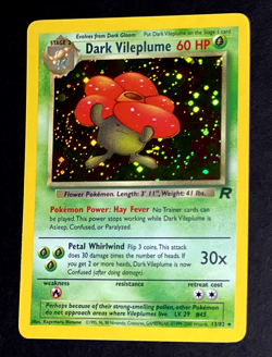 Pokemon DARK VILEPLUME Team Rocket INSUFFICIENT INK ERROR Holo Misprint 13/82 EX - Image 3