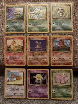 1999 Pokemon Base Set 2 Near Complete Non Holo Set - Image 1