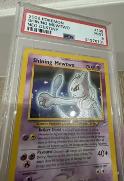 2002 POKEMON NEO DESTINY #109 SHINING MEWTWO PSA 9 - Image 3