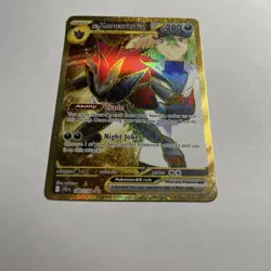 Pokemon N's Zoroark ex 189/159 Journey Together Hyper Rare Gold Near Mint - Image 3