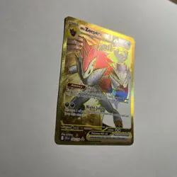 Pokemon N's Zoroark ex 189/159 Journey Together Hyper Rare Gold Near Mint - Image 4
