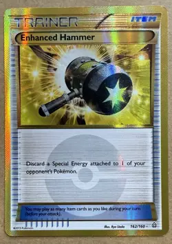 Enhanced Hammer (162 Secret Rare) 162/160 XY - Primal Clash Holo MP Pokemon TCG - Image 3