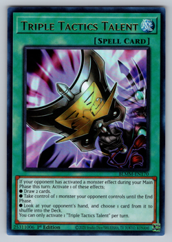 Triple Tactics Talent Yugioh BLMM-EN170 Ultra Rare NM - Image 1