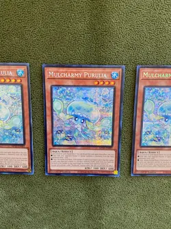 Yugioh: 3X Mulcharmy Purulia Prismatic Secret/Near Mint/1s ED MP25-EN085 - Image 3