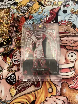 One Piece TCG Shanks OP13 OP09-004 Silver SP 3rd Anniv. Carrying On His Will - Image 1