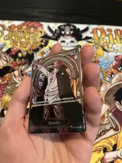 One Piece TCG Shanks OP13 OP09-004 Silver SP 3rd Anniv. Carrying On His Will - Image 4