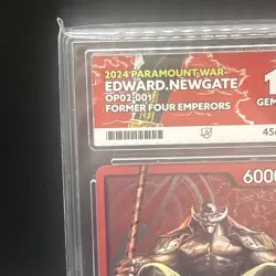 Edward Newgate 2023 Op02-001 One Piece Promo Leader ACE 10 - Image 2