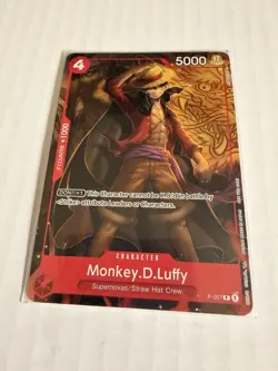 One Piece TCG Monkey D Luffy P-007 Tournament Pack English - Image 1