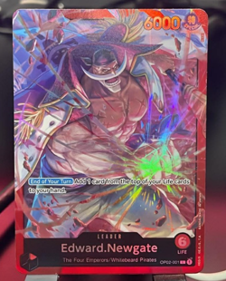 One Piece TCG OP02-001 [Leader] (Edward Newgate/Whitebeard) NM Foil - Image 1