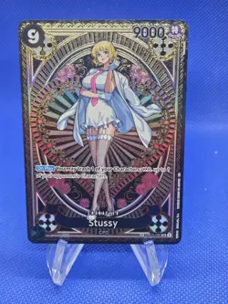 One Piece A Fist of Divine Speed Stussy OP07-085 SP Special Super Rare NM - Image 1