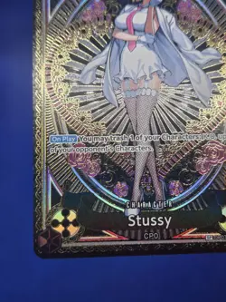 One Piece A Fist of Divine Speed Stussy OP07-085 SP Special Super Rare NM - Image 5