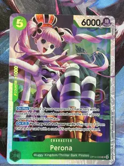 Perona OP14-033 SR The Azure Sea's Seven One Piece Card TCG - Image 1