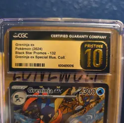 CGC 10 PRISTINE Greninja ex 2024 Black Star Promos 132 Pokemon Card - Image 4