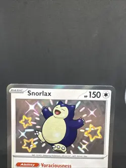 Pokemon TCG Snorlax Baby Shiny Vault Rare Holo Card 202/091 S&V Paldean Fates - Image 3