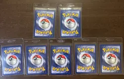 Hitmonchan & Ninetales Holo Pokemon Card Lot 7/102 & 12/102 Base Set GOOD/PLAYED - Image 2