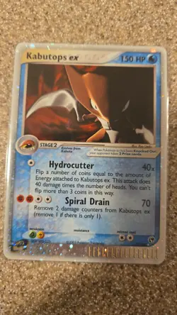 Nintendo Kabutops ex Pokemon TCG Ultra Rare Holo EX Sandstorm Card #97/100 2003 - Image 1