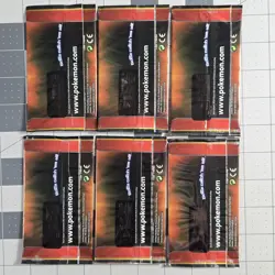 Lot Of 6 Pokemon TCG Detective Pikachu Booster Pack Orange 2 Card - Image 2