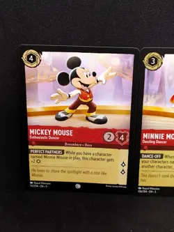 Disney Lorcana Mickey And Minnie Mouse Card Lot Gathering Dancer Enthusiastic - Image 2