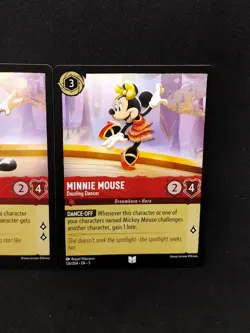Disney Lorcana Mickey And Minnie Mouse Card Lot Gathering Dancer Enthusiastic - Image 3