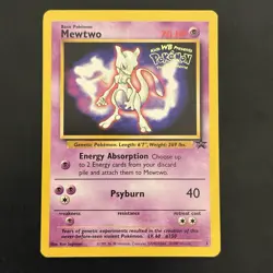Pokemon TCG Mewtwo #3 WotC Promo Card Vintage 1999 - Image 1