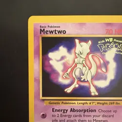 Pokemon TCG Mewtwo #3 WotC Promo Card Vintage 1999 - Image 2