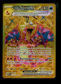 Charizard ex 228/197 Obsidian Flames 2023 Holo Rare Secret GOLD Pokemon Card TCG - Image 1