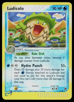 Pokemon Card - Ludicolo Sandstorm 7/100 Reverse Holo Rare - Image 1