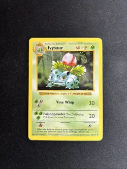 Pokemon TCG Ivysaur 30/102 Base Set Shadowless Vintage Card - Image 1