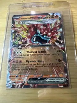 Pokemon TCG Hearthflame Mask Ogerpon EX Prismatic Evolutions Holo Card 017/131 - Image 1