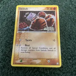 Swinub Team Rocket Returns 79/109 Reverse Holo Stamped Pokemon Card NM - Image 1
