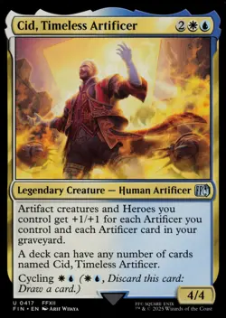 Cid, Timeless Artificer FIN Final Fantasy MTG 417 M/NM 1x - Image 1