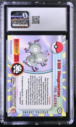 (PSA) CGC 8 Magneton Topps Series 2 Spectra Chrome Pokemon Card #82 NM-Mint - Image 3
