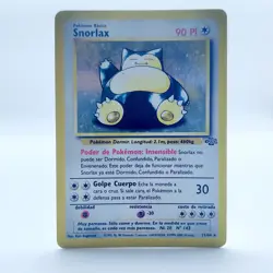 Pokemon TCG Karte Relaxo Snorlax WOTC 11/64 Rare Holo Dschungel Spanish Spanisch - Image 1