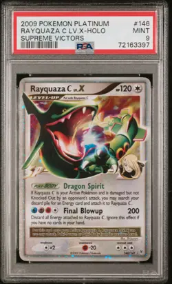 2009 Pokemon Platinum Supreme Victors Rayquaza C LV X #146 Supreme Victors PSA 9 - Image 1