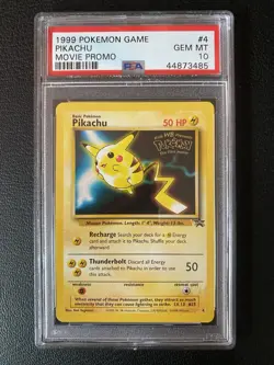 1999 POKEMON GAME MOVIE PROMO #4 PIKACHU PSA 10 - Image 1