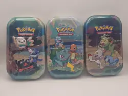 2021 Pokemon Celebrations 25th Anniversary 3 Sealed Mini Tin Set - New - Image 1