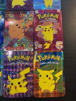 Pokemon Pikachu Rare Vintage Vending Machine Holo prism sticker Nintendo (set) - Image 5