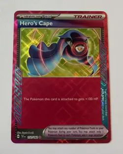 Hero’s Cape 152/162 - Pokemon Temporal Forces NM Ace Spec Trainer Pack Fresh - Image 1