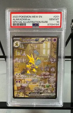 PSA 10 2023 Pokemon Mew EN ALAKAZAM ex Special Illustration RARE - Image 2