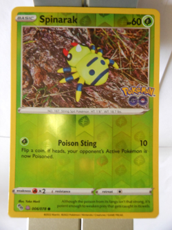 124PK006r - Spinarak- 6/78 -Pokemon Go - Common Reverse - Image 1