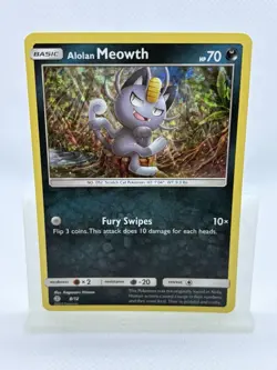 Alolan Meowth 8/12 - McDonald’s Holo Promo - NM/Mint - Pokemon - Image 1