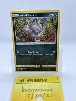 Alolan Meowth 8/12 - McDonald’s Holo Promo - NM/Mint - Pokemon - Image 3