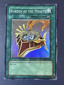 Yugioh Burden of the Mighty WC08-EN002 Super Rare Unlimited LP/VLP - Image 1
