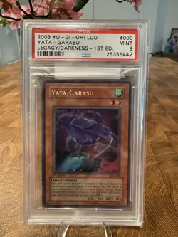 2003 Yu-Gi-Oh! Yata-Garasu LOD-000 1st Edition PSA 9 MINT - Image 1