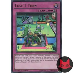 Yugioh Lose 1 Turn MP16-EN034 Ultra Rare 1st Edition NM - Image 1